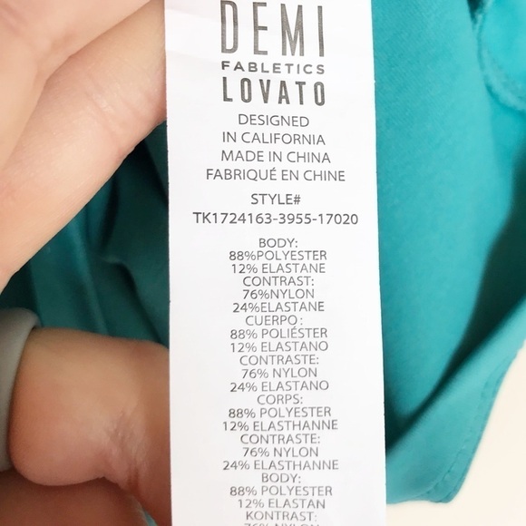 Fabletics NWT Acadia Performance Tank XS Teal - Picture 8 of 8